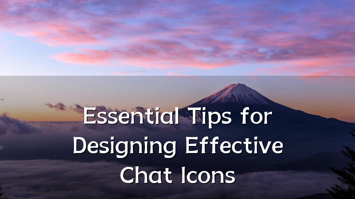 Essential Tips for Designing Effective Chat Icons