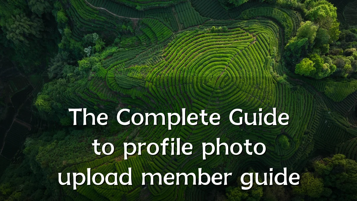 The Complete Guide to profile photo upload member guide