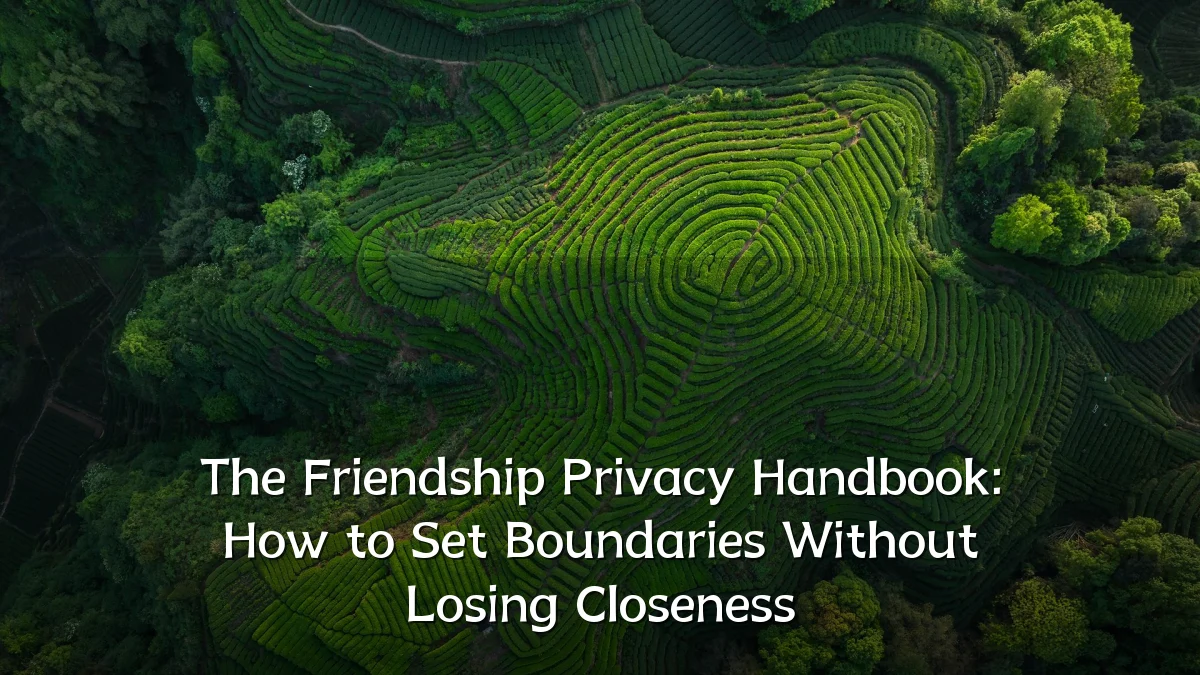 The Friendship Privacy Handbook: How to Set Boundaries Without Losing Closeness