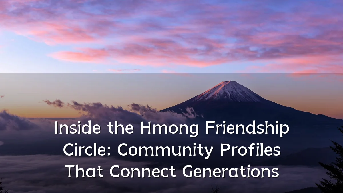 Inside the Hmong Friendship Circle: Community Profiles That Connect Generations